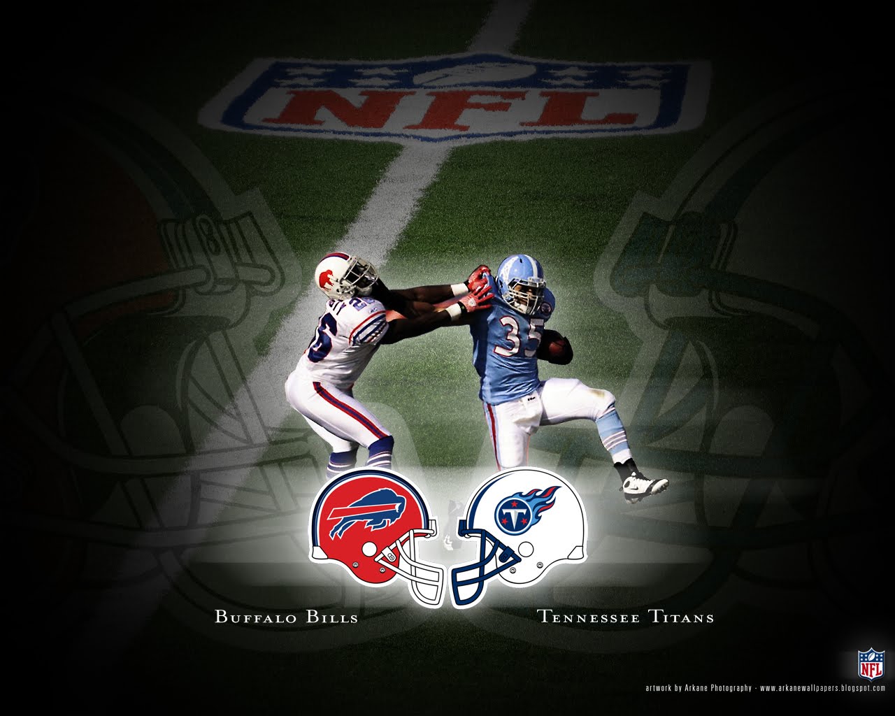 Arkane NFL Wallpapers: Battle 10 - Bills vs. Titans