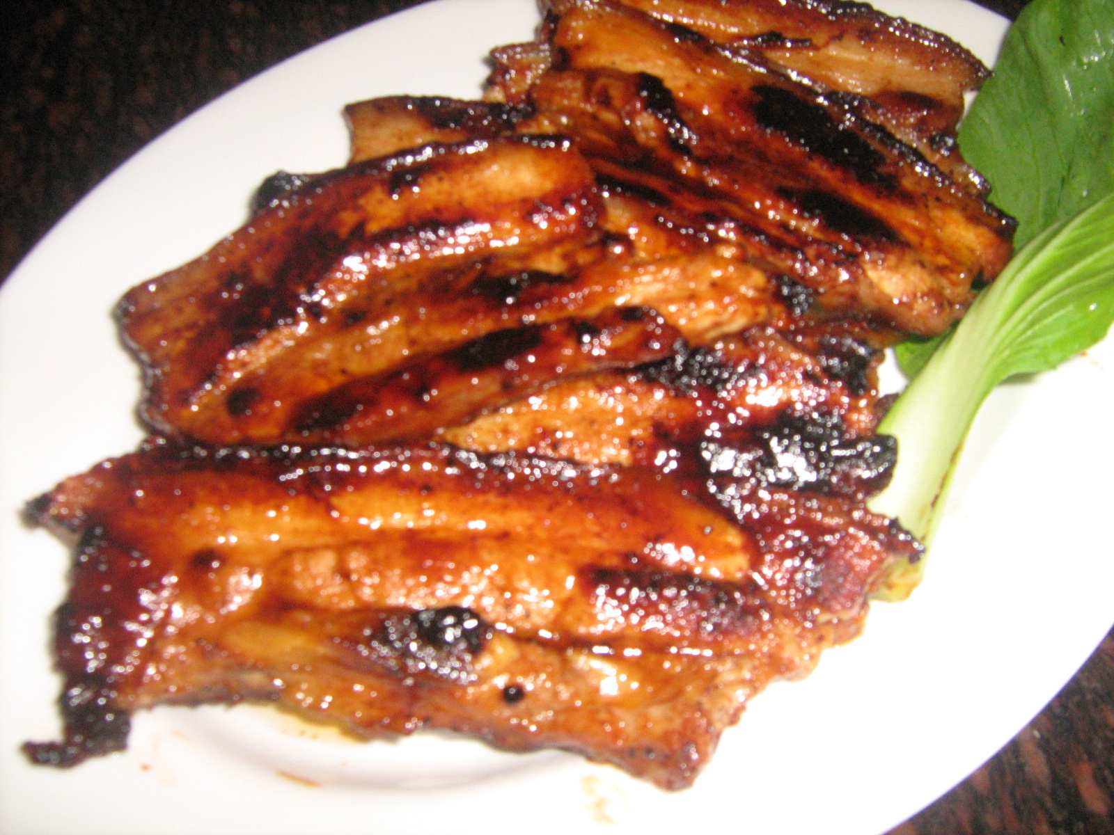 PANGRILLED PORK BELLY in WORCESTERSHIRE SAUCE