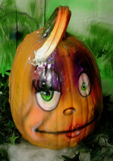 Painted Pumpkin, Cutey Pie-Face.