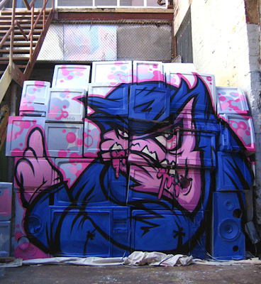 graffiti monster graffiti monster,graffiti mural