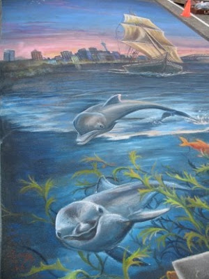 graffiti 3d, dolphin graffiti