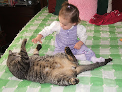Cailin loves to play with her cat Spike all the, he doesn't enjoy it much