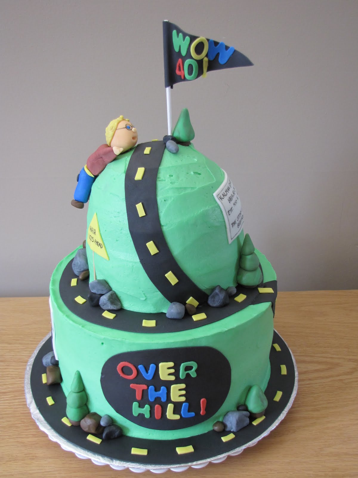 Ann Marie�s Creative Cakes Over The Hill Cake