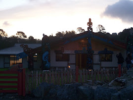 the marae at sunset