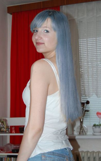 Blue Hair Tips