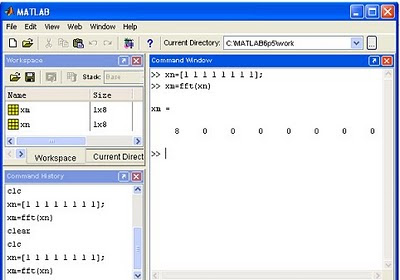 transformasi fourier dengan matlab