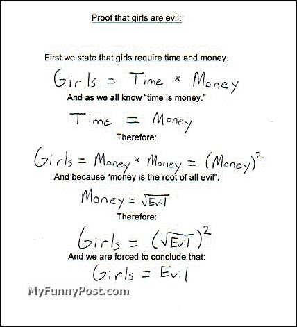 Girls Are Evil : Proved !