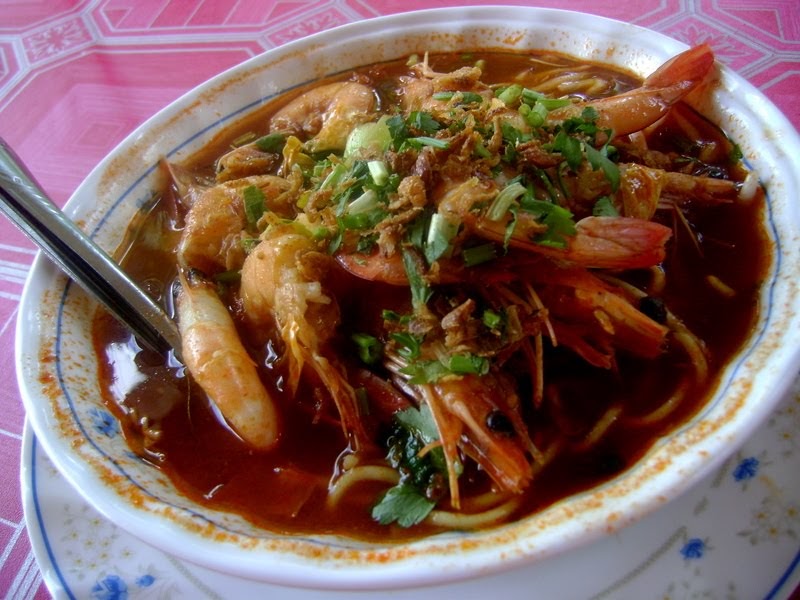 Budak Sungkai Makan Mee Udang Kuala Sepetang