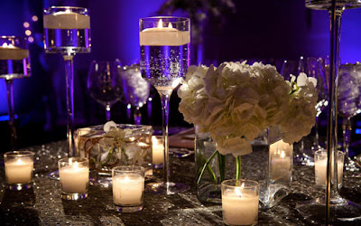 Purple Wedding Reception Decorations on Creative Weddings And Occasions Blog Candle At Your Wedding Reception