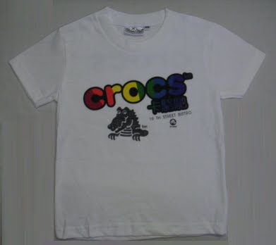tshirt crocs white