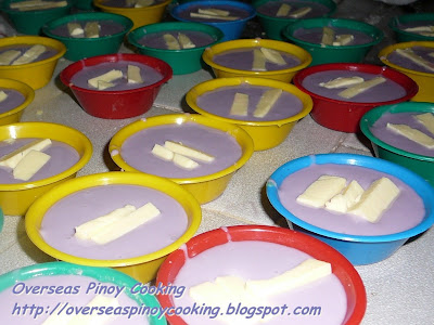 Puto Ube - Cooking Procedure