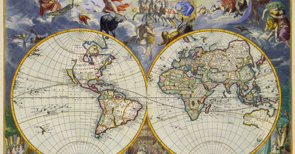 Ancient World Maps World Map 17th Century