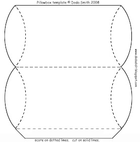 Doda's Creative Wanderings: Free Pillow Gift Box Template and Tutorial