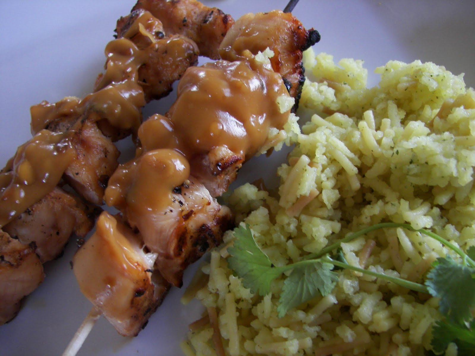 Red Couch Recipes Chicken Satay With Spicy Peanut Sauce