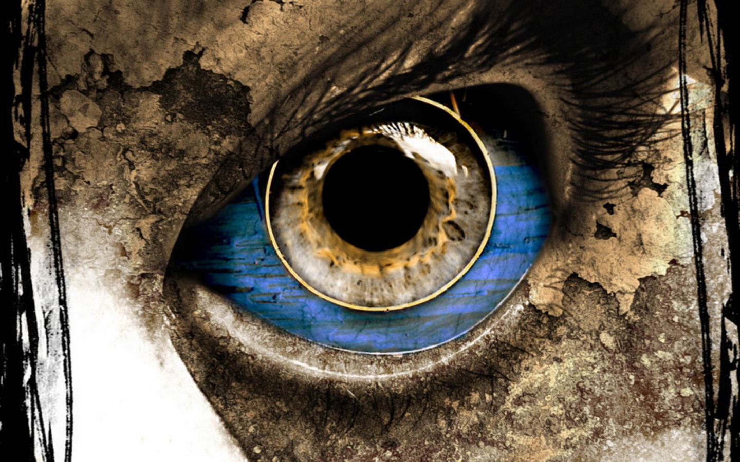 Horror evil eyes in fear Wallpapers 1440x900