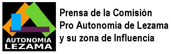 Prensa de la Comisión Pro Autonomía de Lezama y su zona de Influencia