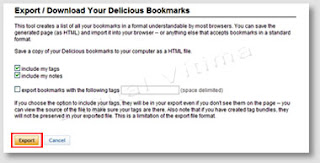 Imagem - export - bookmarks - delicious