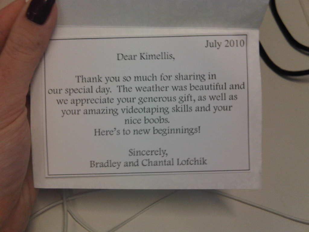 IT Girl Best Thank You Card Ever