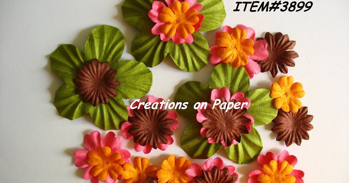 Creations on Paper Mulberry Paper Flowers