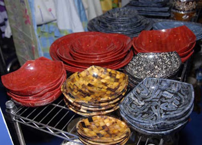 Home handicrafts made from shell clam ndonesia island various from region