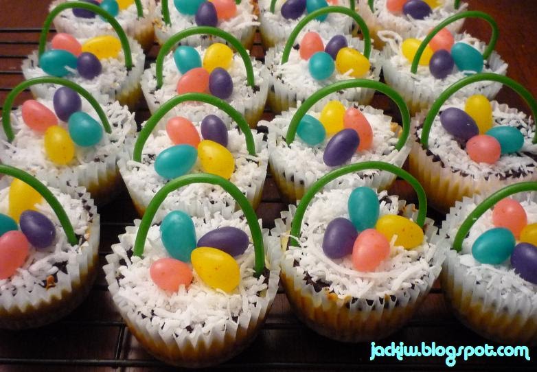 Jacki's Bento Blog Easter Basket Cheesecake Cupcakes