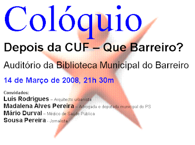 Colóquio Depois da Cuf Que Barreiro?