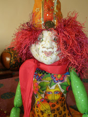 Orange Pudding cloth doll 18 inches tall $125.00 Au