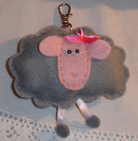 Porta-chaves: Ovelha cinzenta
