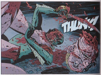 They're cold blooded. Abe Sapien BPRD B.P.R.D. Garden Of Souls Hellboy Mignola Del Toro decapitation sword