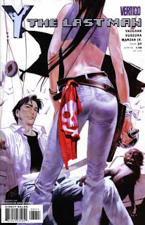You know the comic is quality when it's got a butt shot right there on the cover for issue #32 Y! The Last Man Y Yorick Brown Brian K. Vaughan Buttshot Issue 32
