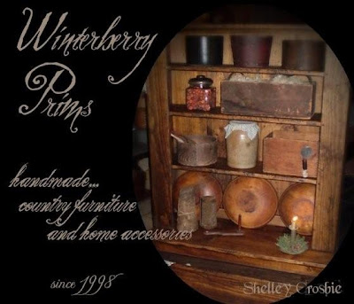 Handmade Country Furniture on In Primitive Thymes  Winterberry Prims Handmade Country Furniture