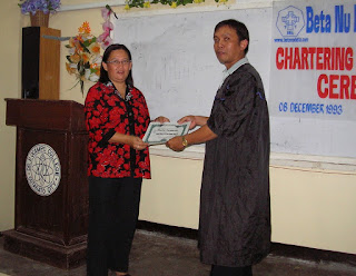 Silver Nightingale Award to Prof. Socorro Aquino, RN MAED MAN. She is the College dean
