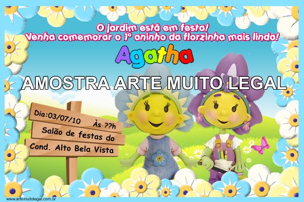 Arte muito legal - Convites infantis e lembrancinhas de aniversário