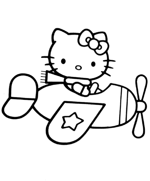 CORAZONES CHIQUITITOS: DIBUJOS PARA COLOREAR A HELLO KITTY