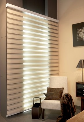 Cortinas enrollables noche y dia : fotos de cortinas: decoración ... Cortinas Dobles decoración