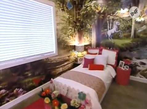 Dormitorio para niÃas con unicornios y mariposas extreme ... Murales mariposas para cuartos