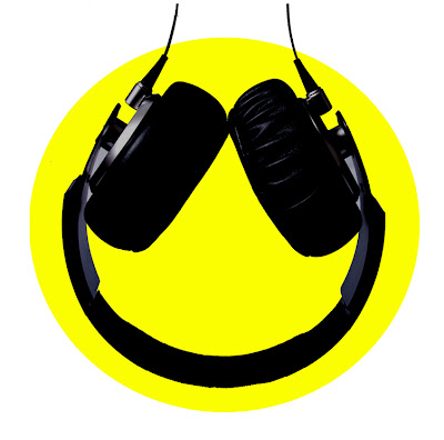 Before and After Headphone Smiley Face