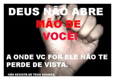 '' Ele não abre mão ''