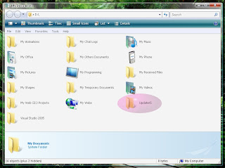 appears in My Documents.