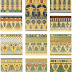 ENTABLATURES & FLORAL FRIEZES (NECROPOLIS OF THEBES-18TH & 20TH DYNASTIES)