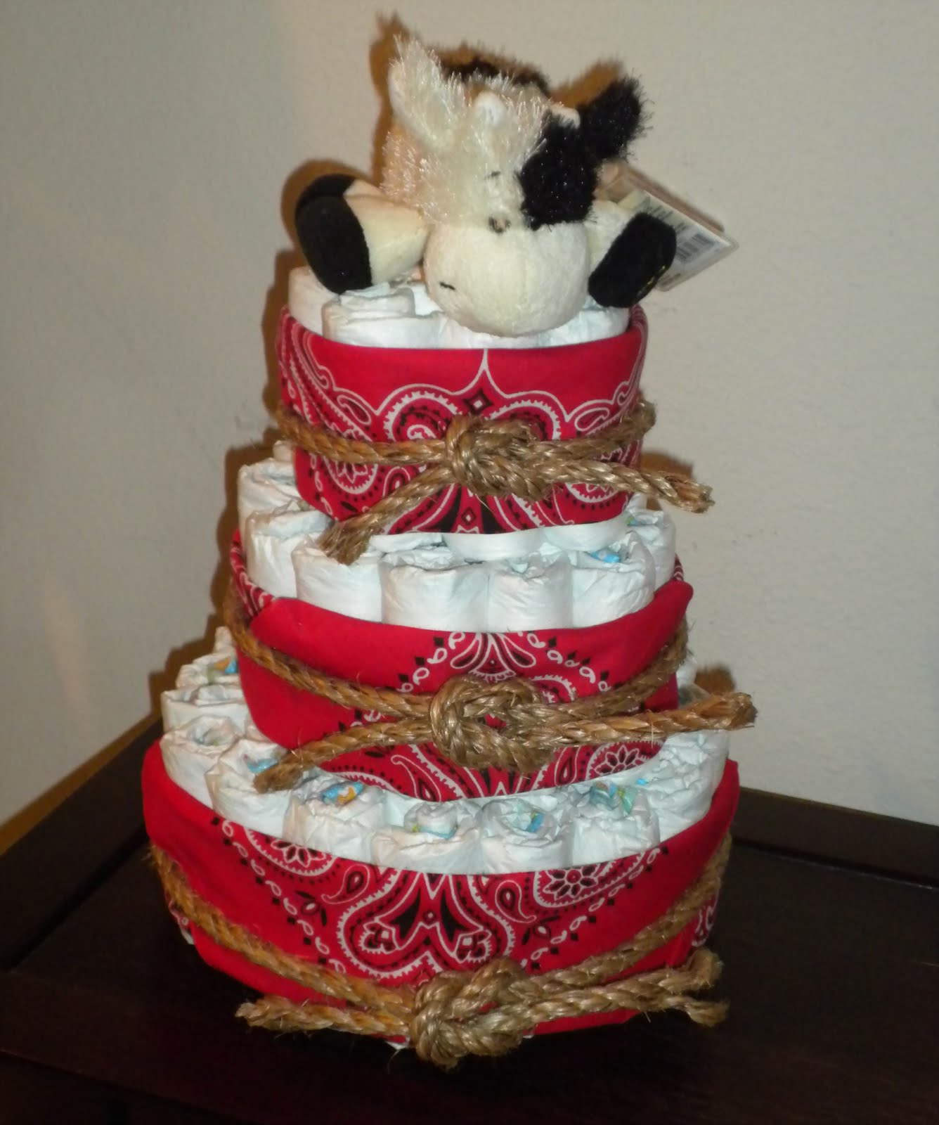 cowboy diaper cake