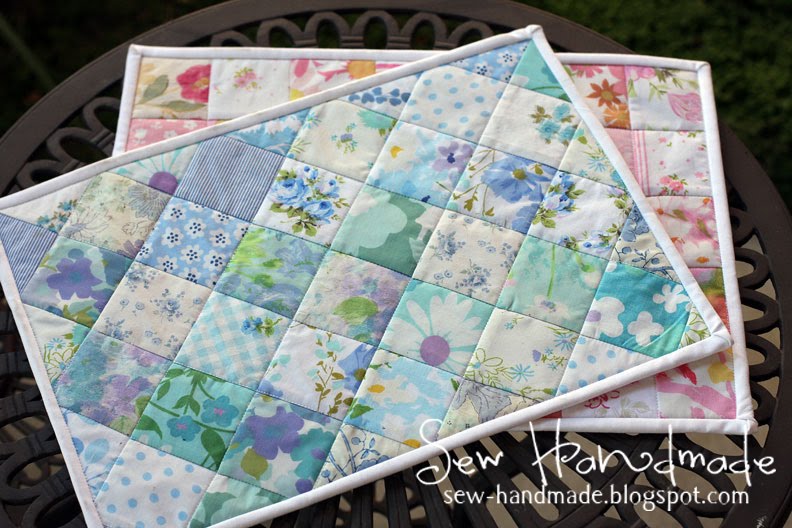 Sew Handmade Vintage Fabric Placemats