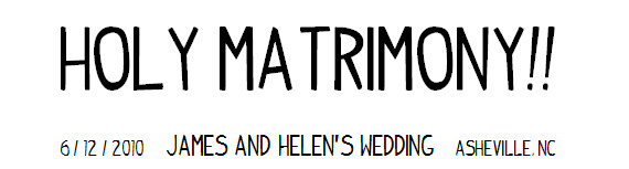 Holy Matrimony!!
