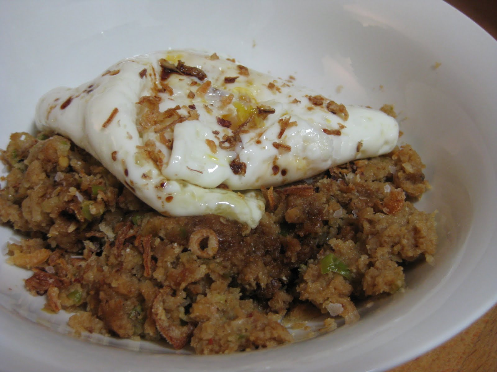 An empty stomach is the best cook Ginger Fried (Cauliflower) Rice