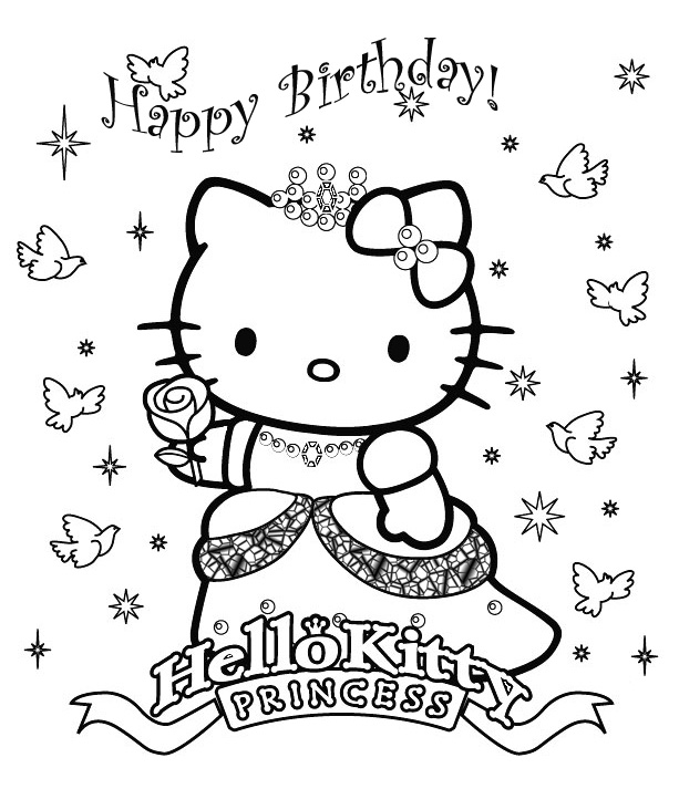 Hello Kitty coloring page cute hello kitty colouring pages. Hello Kitty coloring page