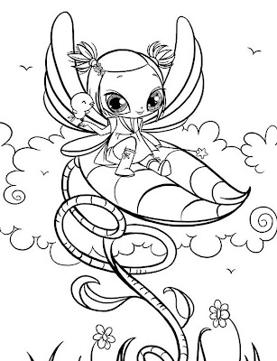FAIRY COLORING PAGES
