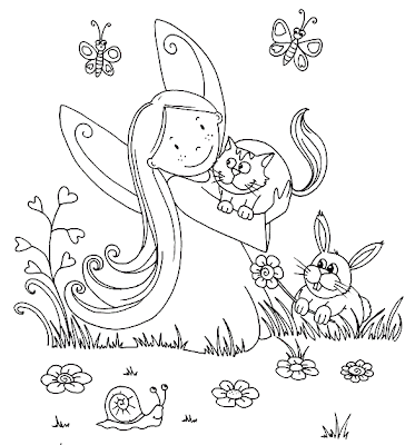 Fairy Coloring Pages on Fairy Colouring Pages