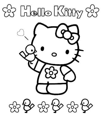 Coloring Book Pages on Hello Kitty Coloring Pages