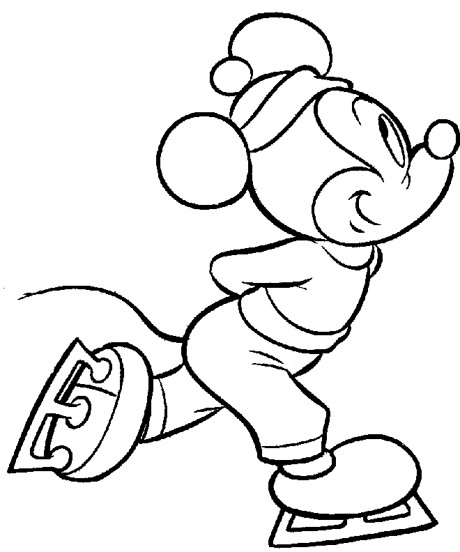 and another of Mickey ice skating click on the coloring sheet you like 