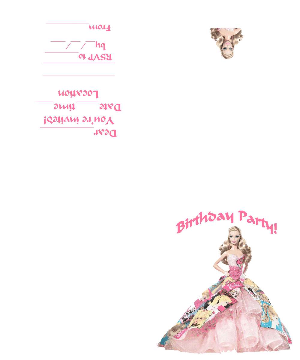 birthday party invitation templates printable